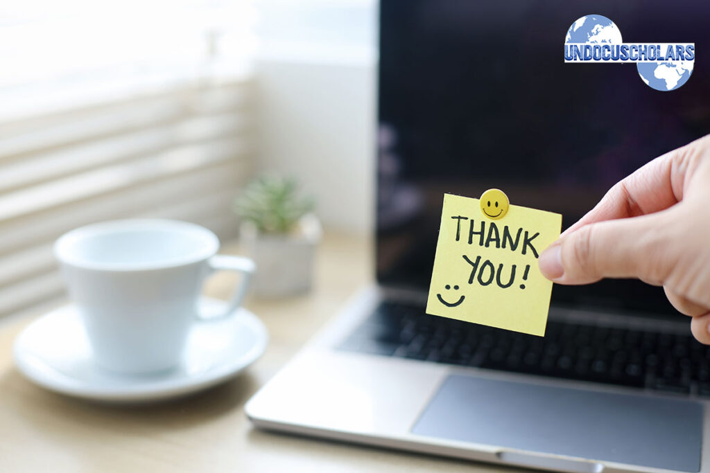 Thank You Against Office Background